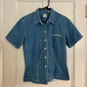 Custom Levy Denim jacket w embroidered pocket